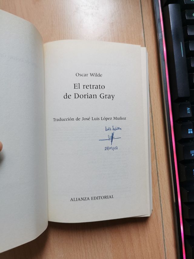 el retrato de Dorian Gray de Oscar Wilde