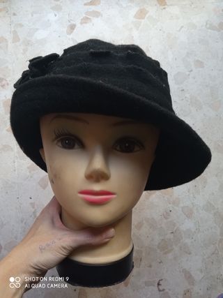 sombrero vintage d lana negro
Talla M nuevo c
