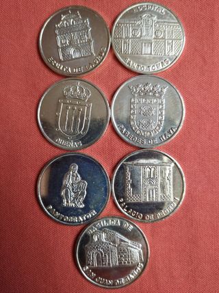 PALENCIA PUEBLOS Y ESCUDOS 13 MONEDAS PLATA 925 ml