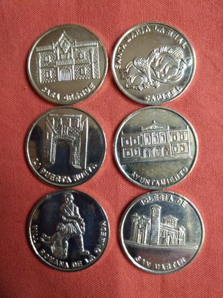 PALENCIA PUEBLOS Y ESCUDOS 13 MONEDAS PLATA 925 ml