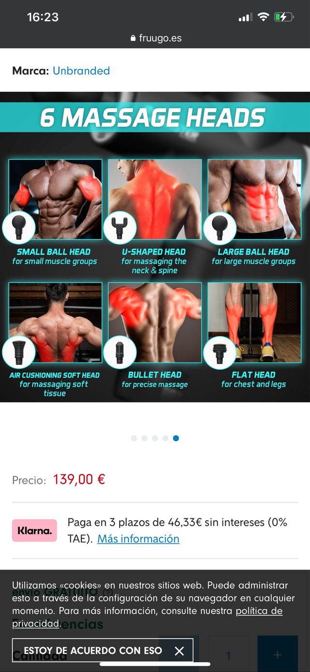 masajeador muscular booster  m2