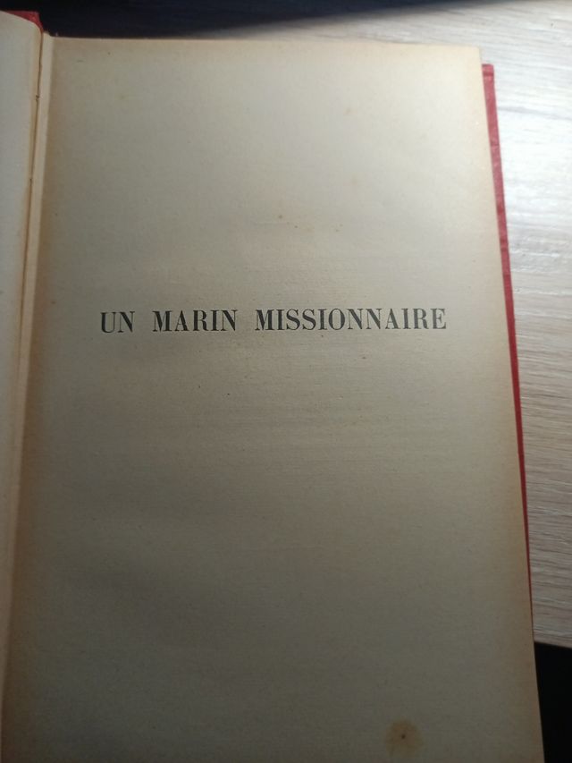 Libro Un Marin Missionnaire 1910