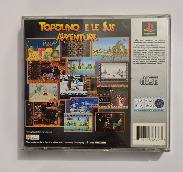 Topolino e le sue avventure Playstation 1 RARE ED