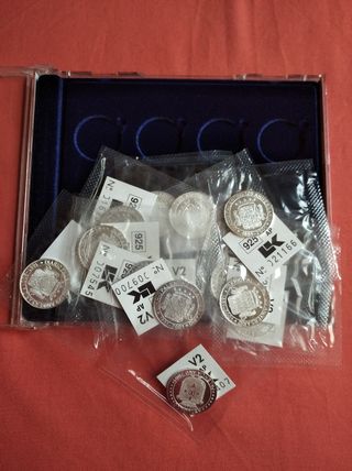 13 MONEDAS ESCUDOS PUEBLOS PALENCIA PLATA LEY 925 