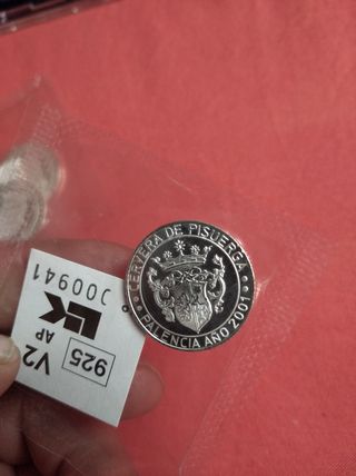 13 MONEDAS ESCUDOS PUEBLOS PALENCIA PLATA LEY 925 