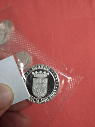 13 MONEDAS ESCUDOS PUEBLOS PALENCIA PLATA LEY 925 