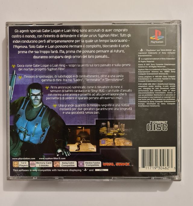 Syphon Filter 3 Playstation 1 RARE EDITION