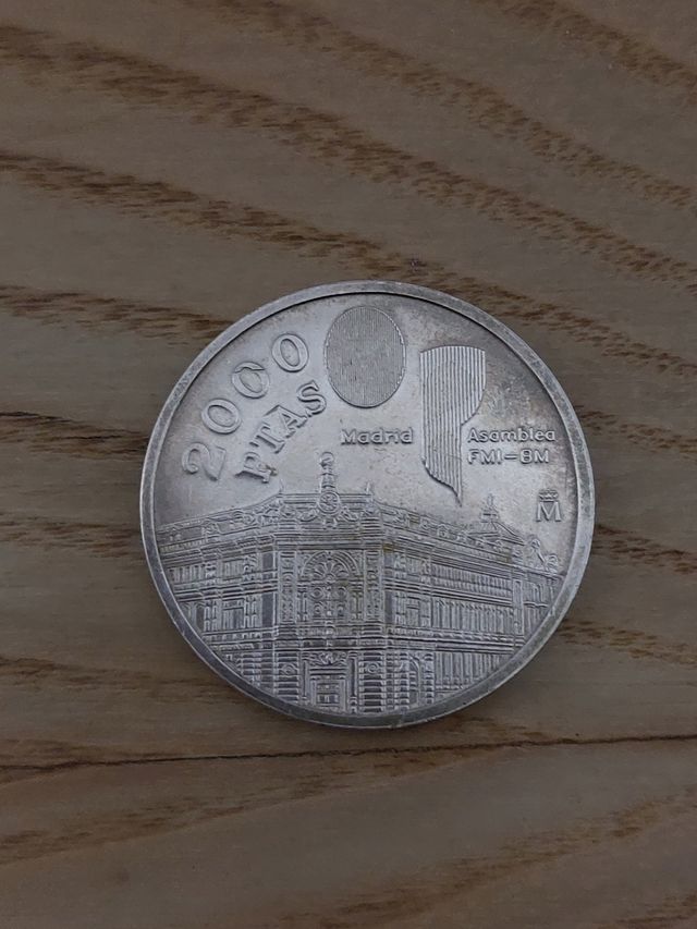 Moneda 2000 ptas. plata.