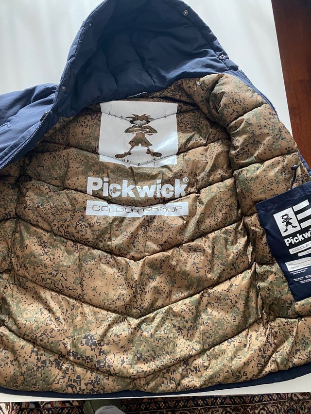 Giacca imbottita/parka bambino blu Pickwick tg.14a