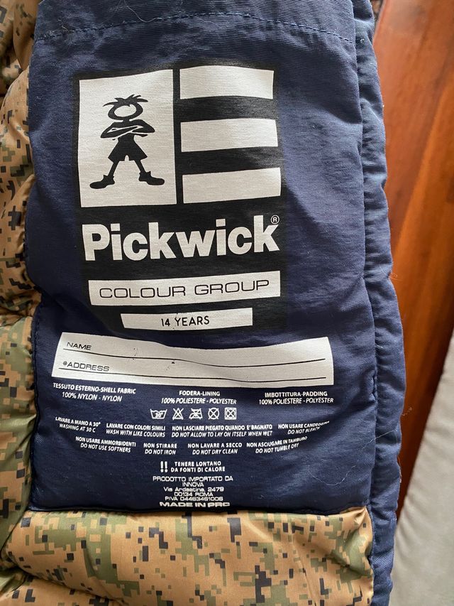 Giacca imbottita/parka bambino blu Pickwick tg.14a