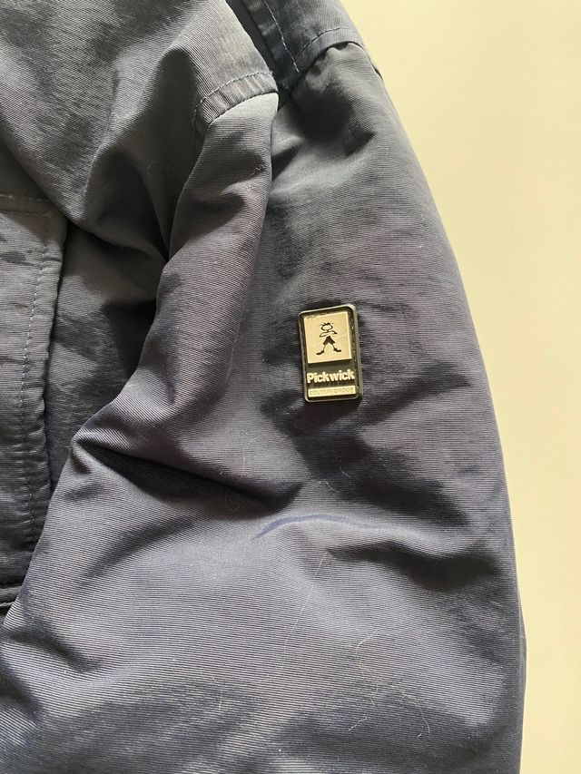 Giacca imbottita/parka bambino blu Pickwick tg.14a