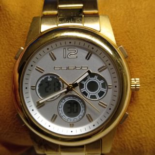 Reloj Custo On Time de hombre, dorado, cronógrafo,