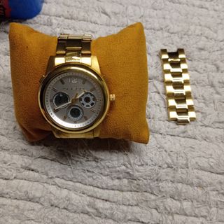 Reloj Custo On Time de hombre, dorado, cronógrafo,