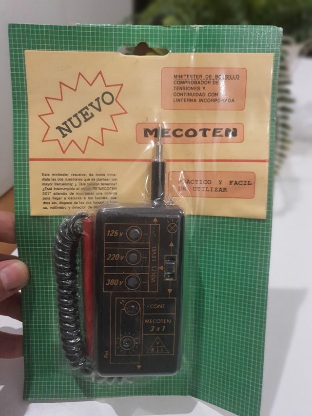 antiguo medidor de tensión y continuidad 
