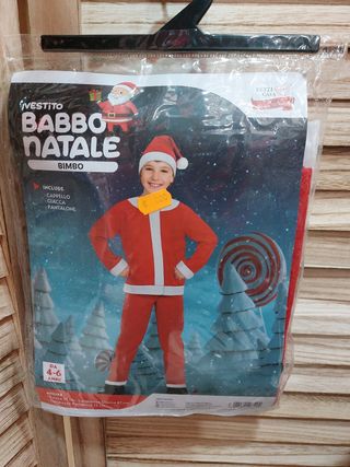 vestito bimbo babbo natale