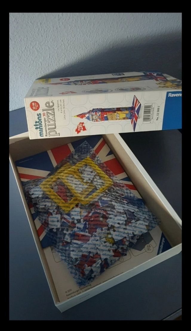 Puzzle 3D Big Ben Minions.