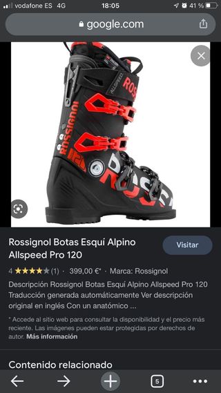 BOTAS ESQUI ROSSIGNOL ALLSPEED 120 PRO