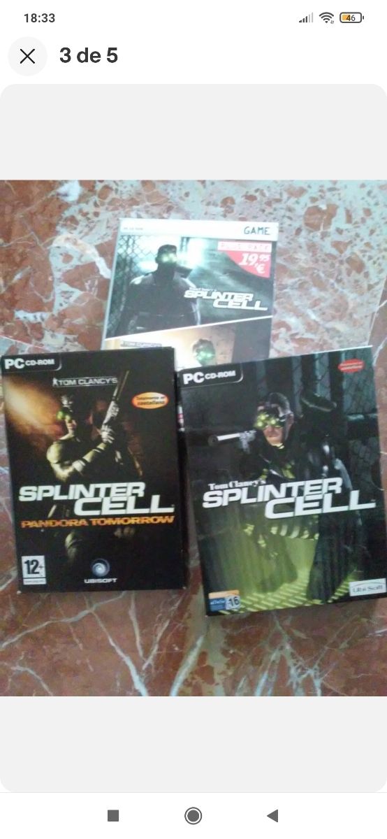 Tom Clancy´s SPLINTER CELL + PANDORA TOMORROW- PC