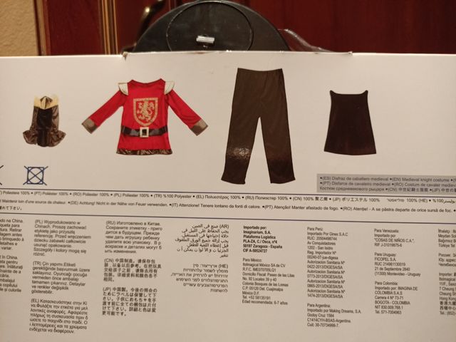 DIsfraz Rey Arturo o medieval