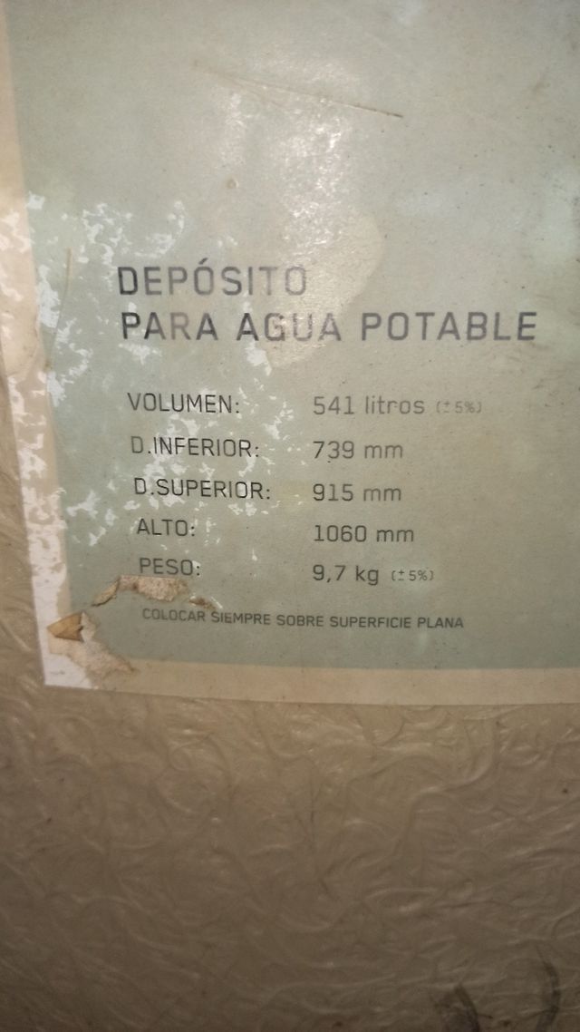 DEPÓSITO AGUA 541L