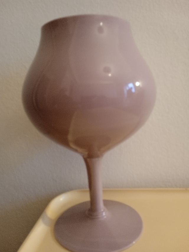 Jarrón vintage de vidrio.