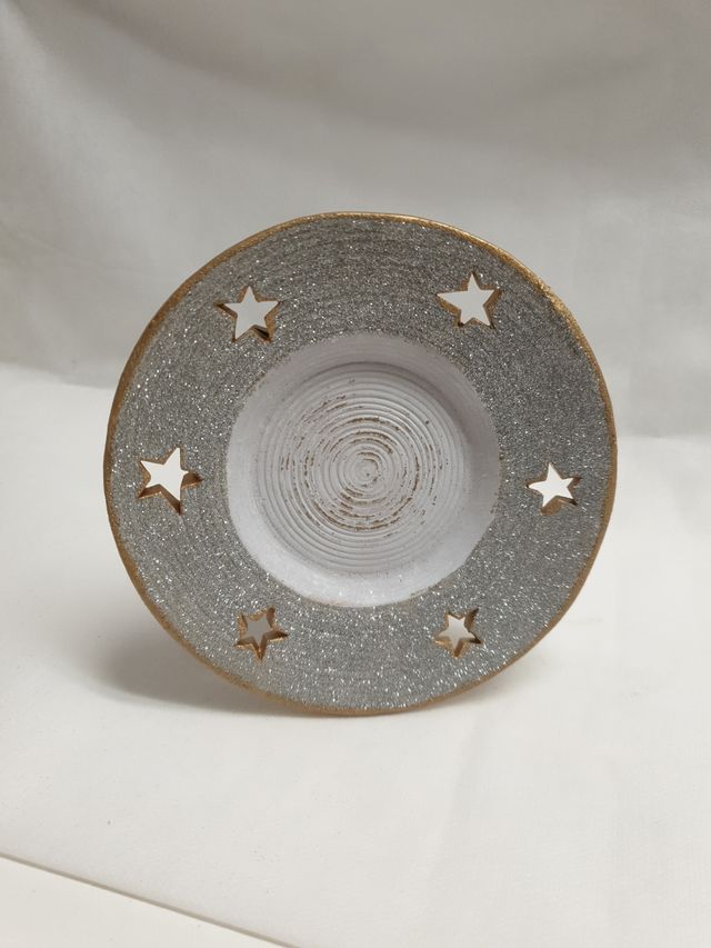 Portavelas con estrellas