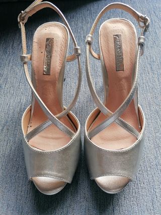 Sandalias color plata