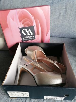 Sandalias color plata