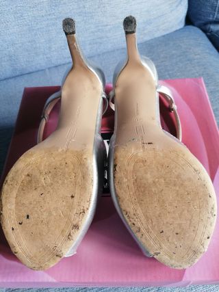 Sandalias color plata