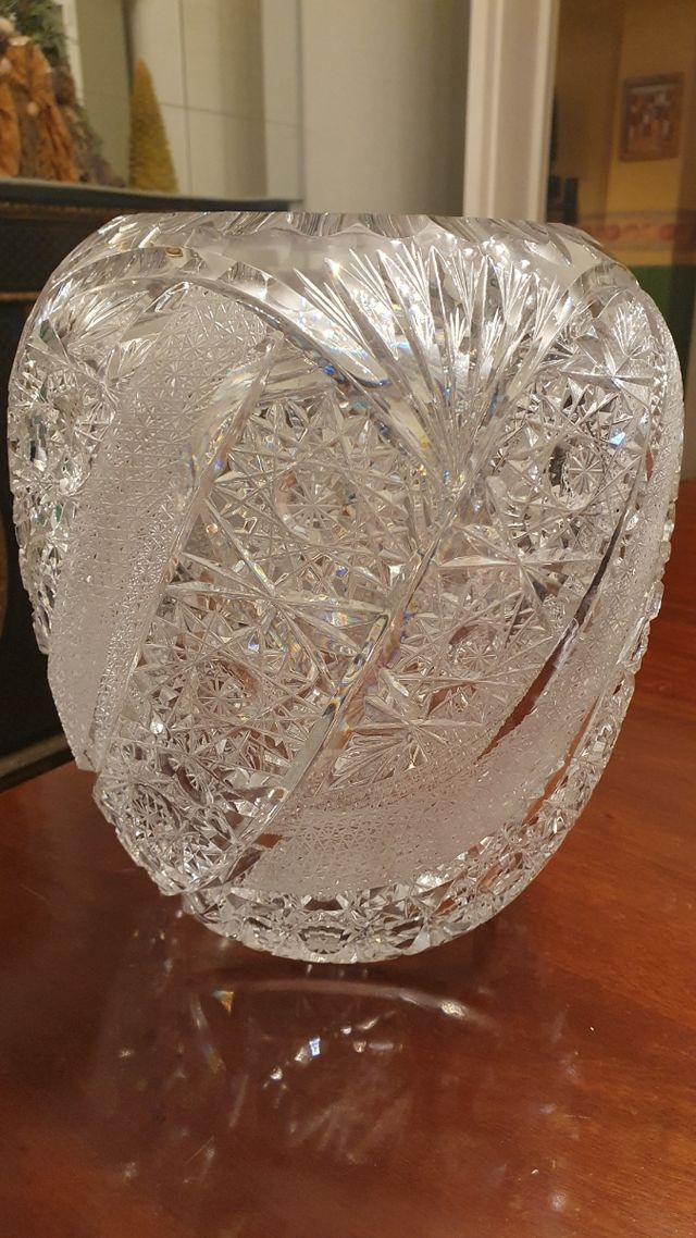 recipientede cristal tallado 