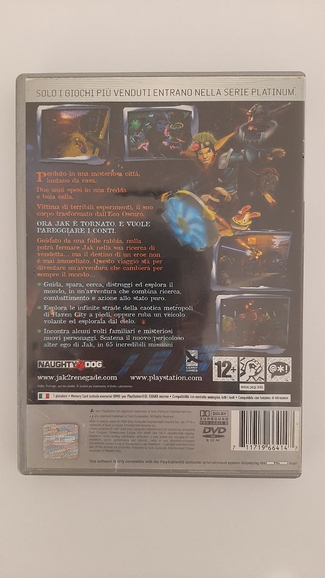 Jak II: Renegade Platinum PS2