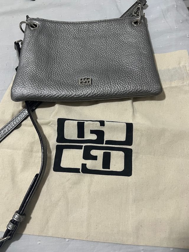 Bolso piel Gloria Ortiz plata
