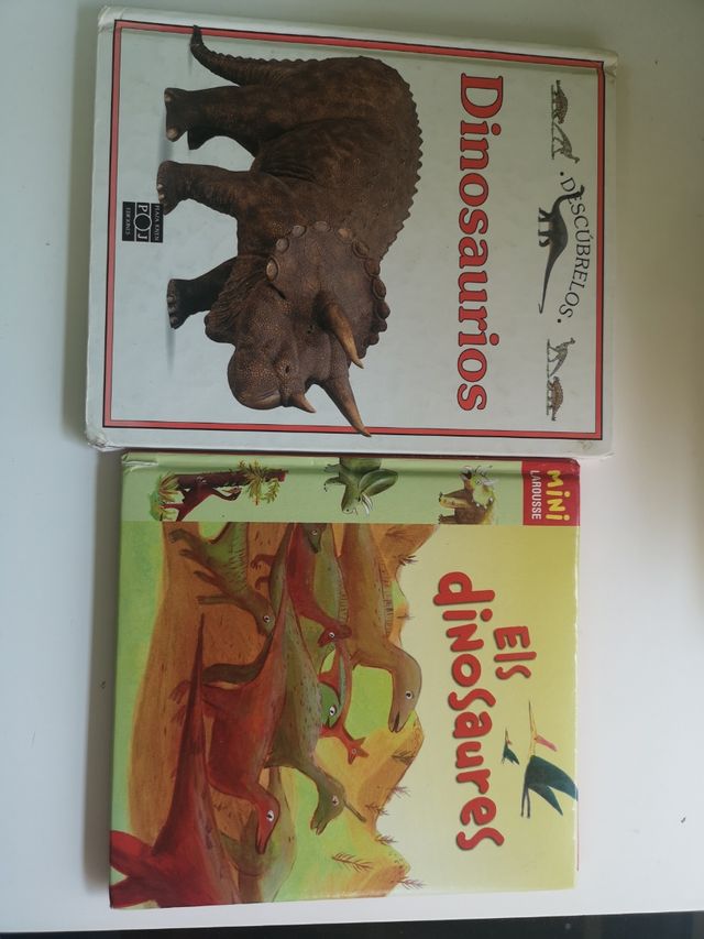 Muitos livros sobre DINOSSAUROS