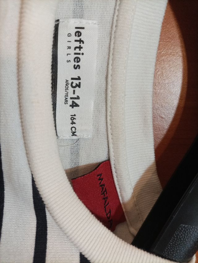 jersey algodón talla 13-14 nuevo Mafalda
