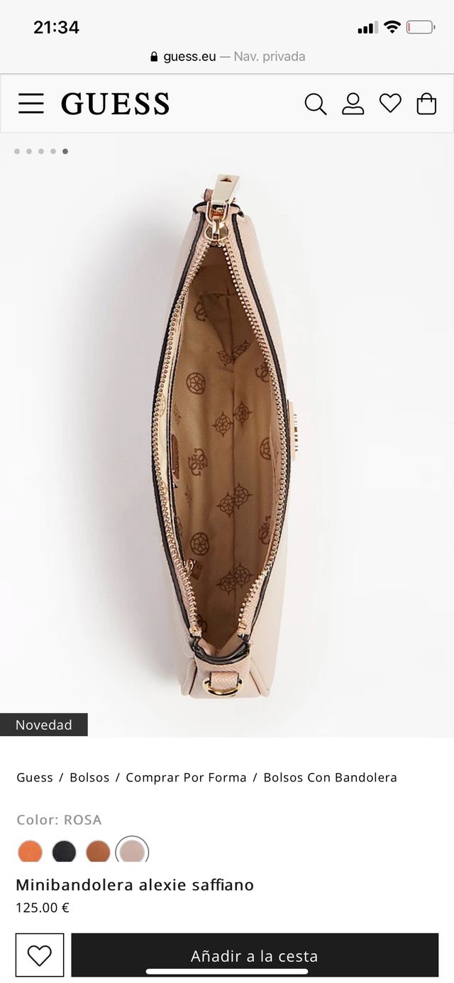 GUESS 2 Minibandolera alexie saffiano NUEVO