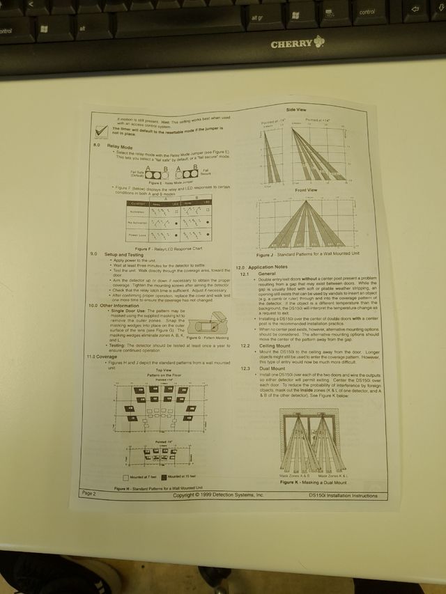 Sensor presencia para puertas automaticas