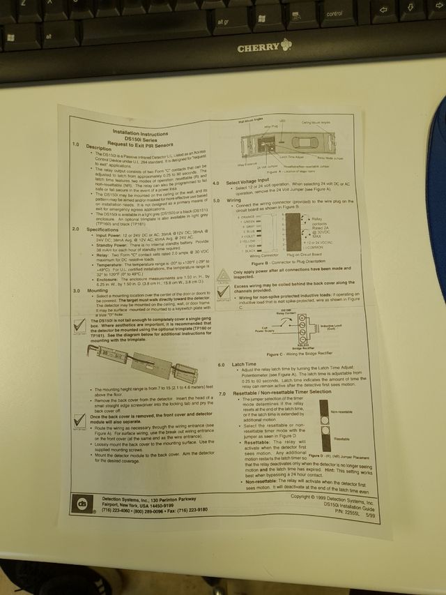Sensor presencia para puertas automaticas
