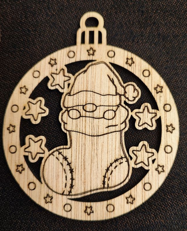 Bolas Navidad Madera Gnomos