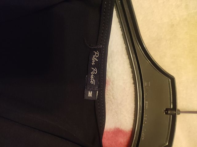 Vestido negro fiesta. Pilar Prieto. Talla M