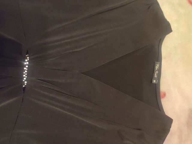 Vestido negro fiesta. Pilar Prieto. Talla M