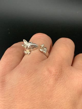 Anillo de plata Perro