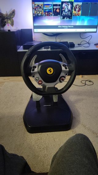 Volante thrustmaster Ferrari exclusivo xbox 360
