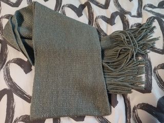 Bufanda gris brillos