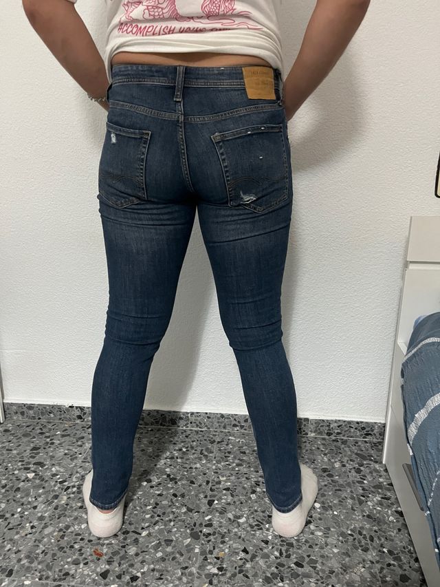 Vaqueros Skinny con rotos Jack & Jones.