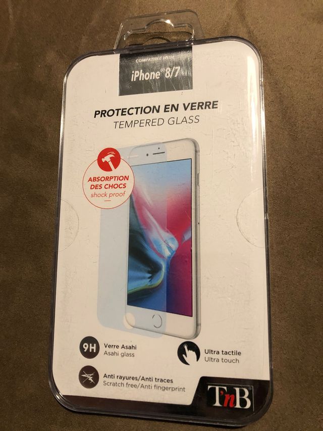 Protezione in vetro temperato per iPhone 8/7