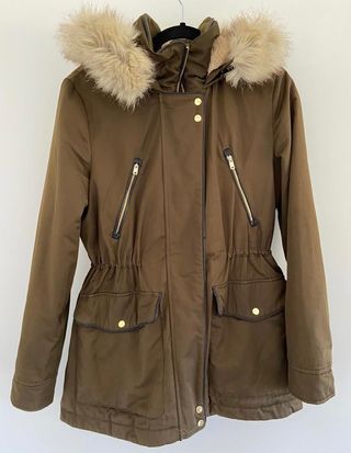 Parka verde militar de zara