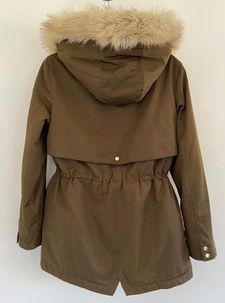 Parka verde militar de zara