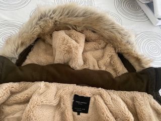 Parka verde militar de zara