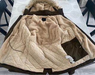 Parka verde militar de zara