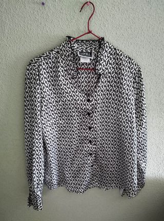 Camisa vintage satinada NUEVA M/L